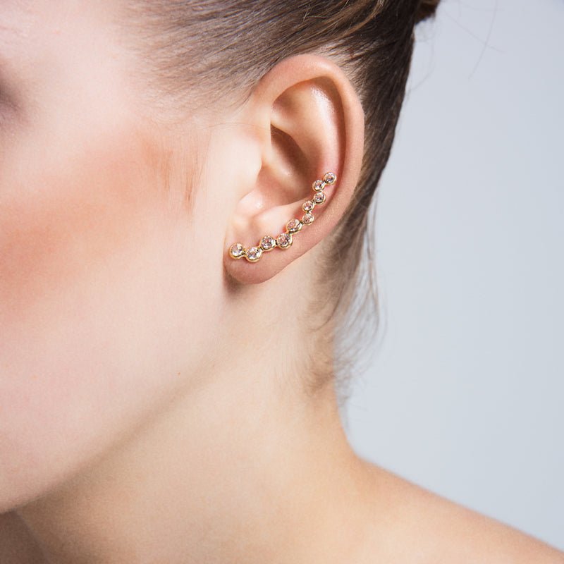 Sterling Silver Bubble Ear Cuff - amoriumjewelry