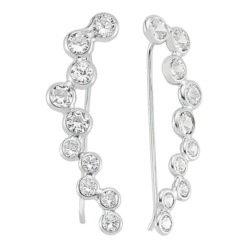 Sterling Silver Bubble Ear Cuff - amoriumjewelry