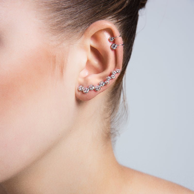 Sterling Silver Olivia Ear Cuff Earring Set - amoriumjewelry