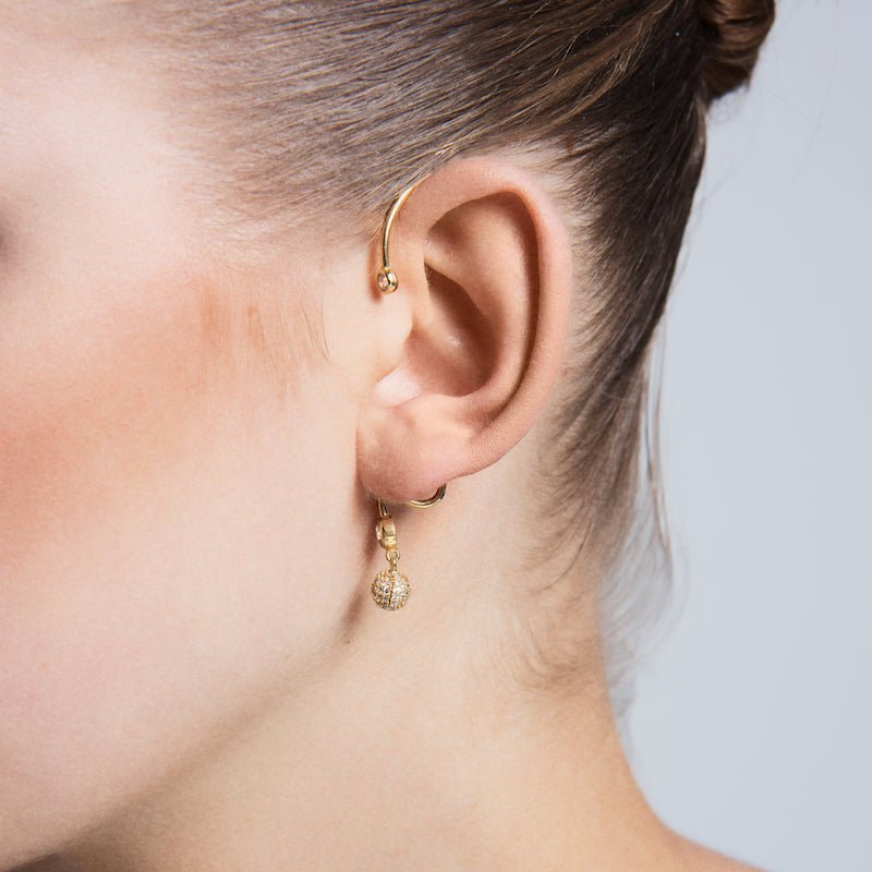 Sterling Silver Zoey Ear Cuff in Rose Gold - amoriumjewelry