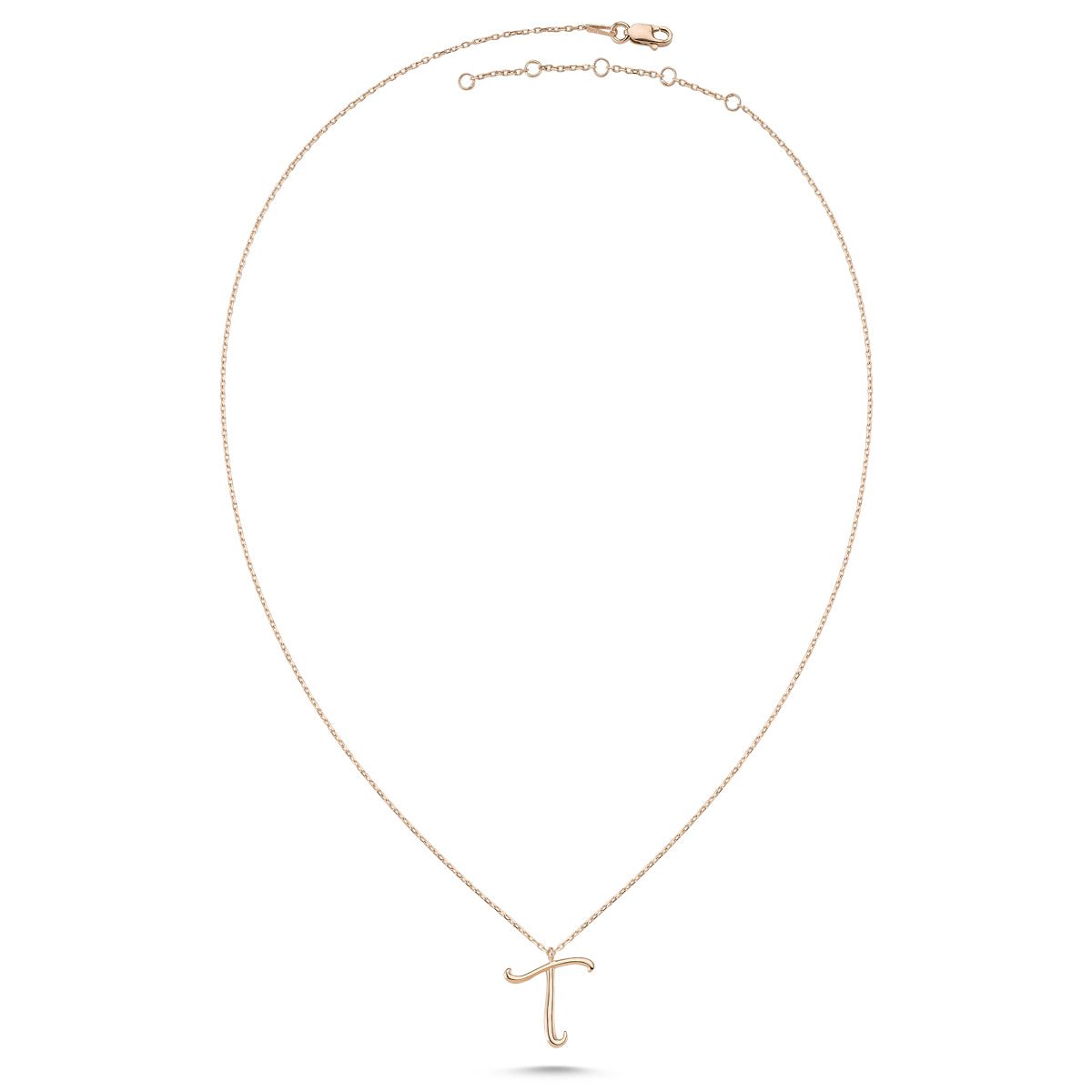 Initial Necklace Silver – Tutti & Co