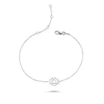 Third Eye Chakra Silver Bracelet - amoriumjewelry