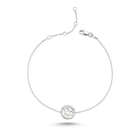 Throat Chakra Silver Bracelet - amoriumjewelry