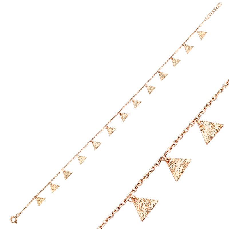 Triangle Charms Anklet - amoriumjewelry