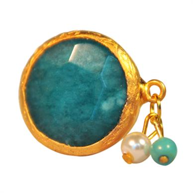 Turquoise Jade Ring - amoriumjewelry