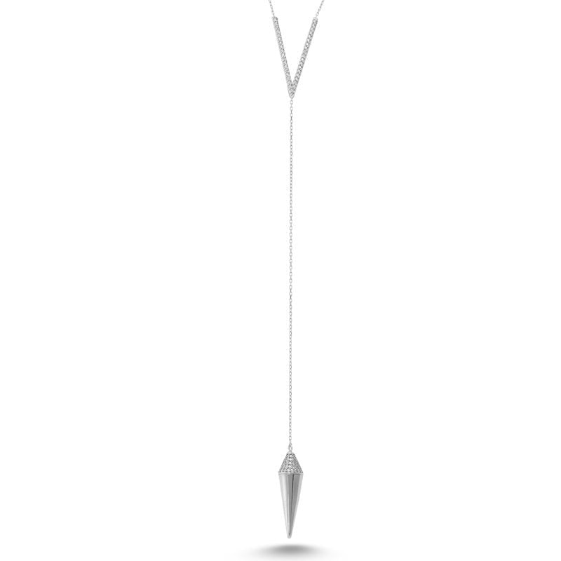 V Pendulum Necklace - amoriumjewelry