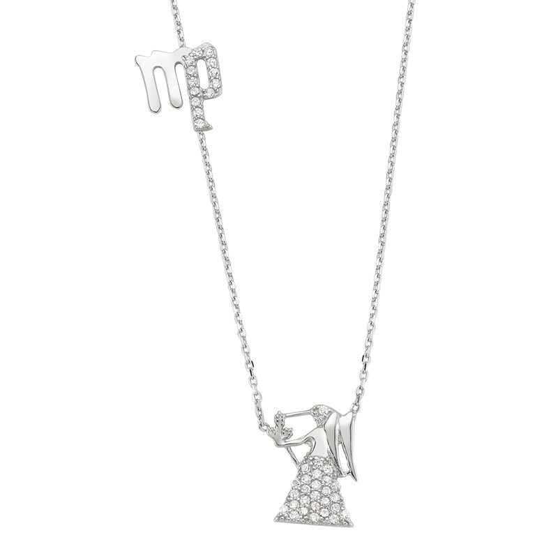 Virgo Necklace in Silver - amoriumjewelry