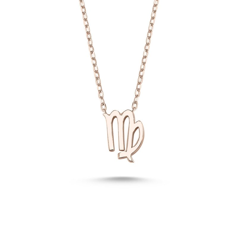 Virgo Sign Zodiac Silver Necklace - amoriumjewelry