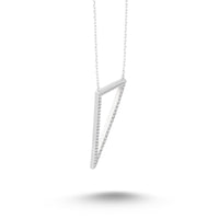 White Triangle Necklace - amoriumjewelry